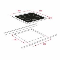 Glass-Ceramic Hob Teka TB 6415 60 cm 6300 W