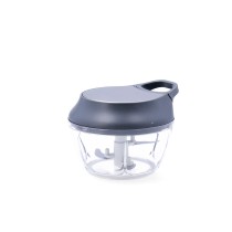 Manual mini chopper with pull cord Quid Ozon Steel Metal 13,5 x 12 x 10 cm