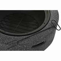 Brazier DKD Home Decor Fibreglass Black Grey Metal (59 x 59 x 33 cm)