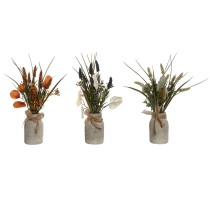 Decorative Plant Home ESPRIT Polyethylene Cement 18 x 18 x 33 cm (3 Units)