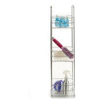 Bathroom Shelves Transparent Metal Plastic