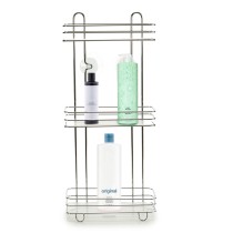 Bathroom Shelves Silver Metal Transparent Plastic (14 x 60 x 27 cm)