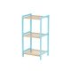 Bathroom Shelves 35 x 30 x 70 cm Blue Natural Bamboo Pine